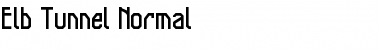 Elb-Tunnel Font