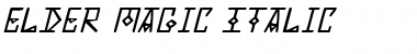 Elder Magic Italic Font