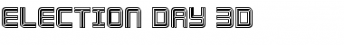 Election Day 3D Regular Font