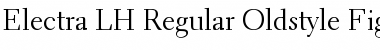Electra LH RegularOsF Font