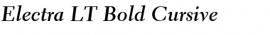 Electra LT Regular Bold Italic Font