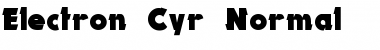 Electron Cyr Font