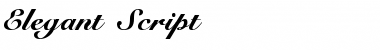 Elegant-Script Font
