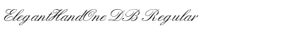 ElegantHandOne DB Regular Font