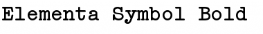Elementa Symbol Font