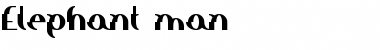 Elephant man Regular Font