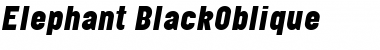 Elephant Black Italic