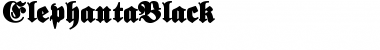 ElephantaBlack Regular Font