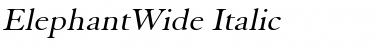 ElephantWide Font