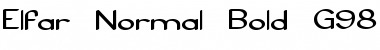 Elfar Normal Bold G98 Font