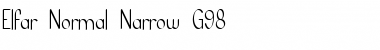 Elfar Normal Narrow G98 Font