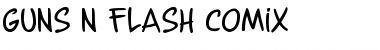 Guns n' Flash Comix Regular Font