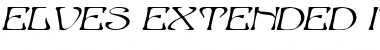 Elves-Extended Italic Font