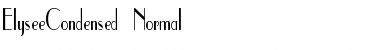 ElyseeCondensed Normal Font