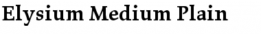 Elysium Medium Font