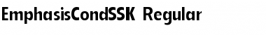 EmphasisCondSSK Regular Font