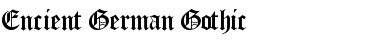 Encient German Gothic Font