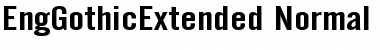 EngGothicExtended Normal Font