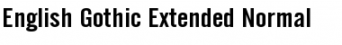 English Gothic-Extended Font