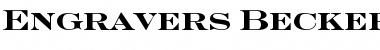 Engravers Becker Caps Bold Font