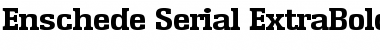 Enschede-Serial-ExtraBold Regular Font