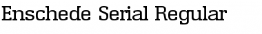 Enschede-Serial Regular Font
