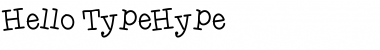 HelloTypeHype Medium Font