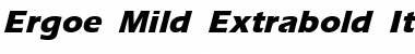Ergoe-Mild Extrabold Italic Font