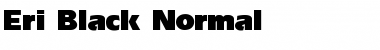Eri-Black Normal Font