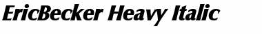 EricBecker-Heavy Font