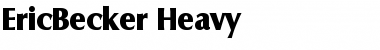 EricBecker-Heavy Font