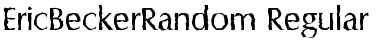 EricBeckerRandom Regular Font