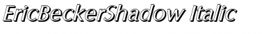 EricBeckerShadow Italic Font
