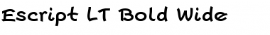 Escript LT BoldWide Font