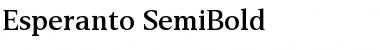 Esperanto SemiBold Font