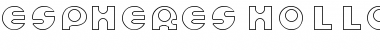 Espheres Hollow Font