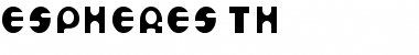 Espheres Th Regular Font