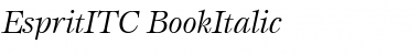 EspritITC Italic Font