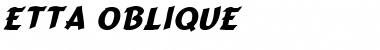 Etta Oblique Font