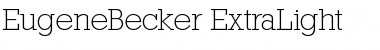 EugeneBecker-ExtraLight Regular Font
