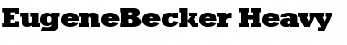 EugeneBecker-Heavy Font
