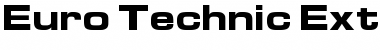 Euro Technic Extended Bold Font