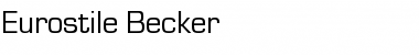 Eurostile Becker Regular Font