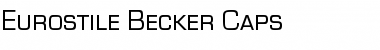 Eurostile Becker Caps Regular Font