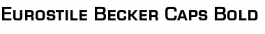 Eurostile Becker Caps Bold
