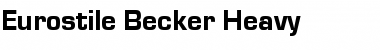 Eurostile Becker Heavy Regular Font
