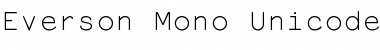 Everson Mono Unicode Regular Font