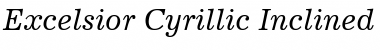 ExcelsiorCyr Upright Italic Font