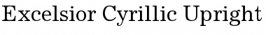 ExcelsiorCyr Upright Regular Font
