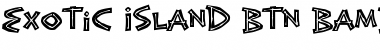 Exotic Island BTN Bamboo Inline Font
